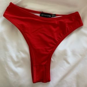 NEW WITH TAGS! red brazilian thong bikini bottoms!